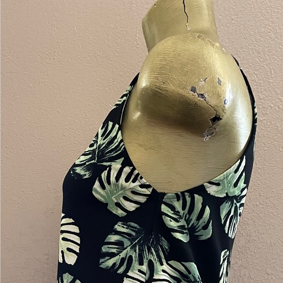 FOREVER 21 Pretty PALM LEAF Print Sun DRESS Small - Picture 7 of 15